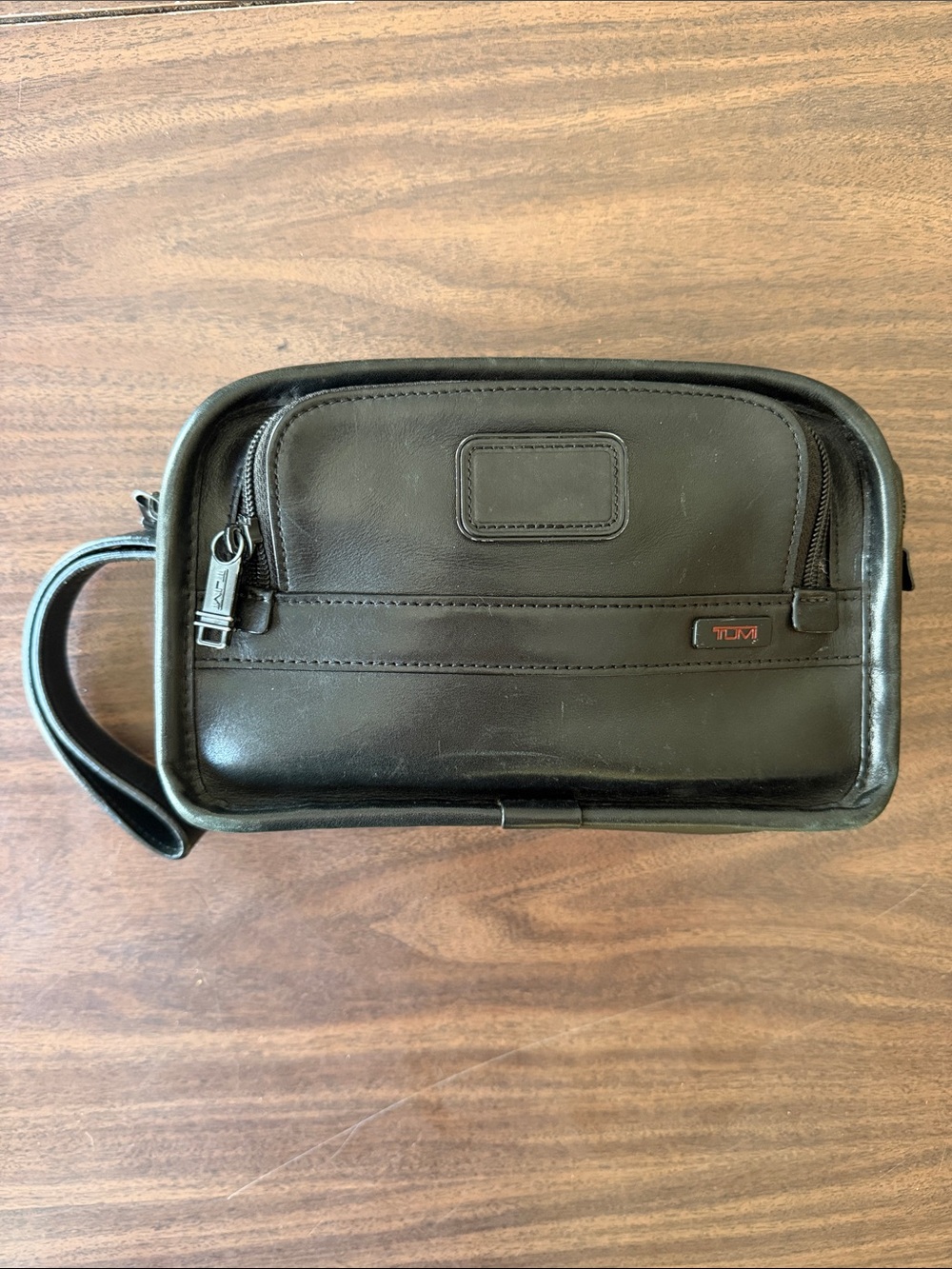 Tumi Alpha Leather Travel Organizer Clutch